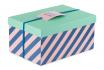 Geschenkbox Stripes A5+hoch - (16.5x24x12cm) 