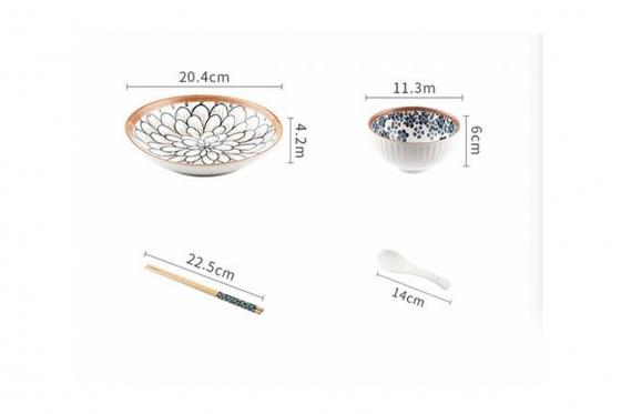 Set de vaisselle pour sushi - pour 4 personnes 11 