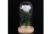 Rose blanche en verre - avec LED 5