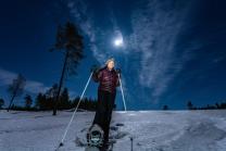 Nachtschneeschutour mit Fondue - im Naturpark Diemigtal für 2 Personen