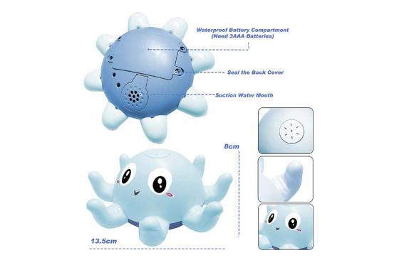 Badespielzeug - Baby Oktopus 3 