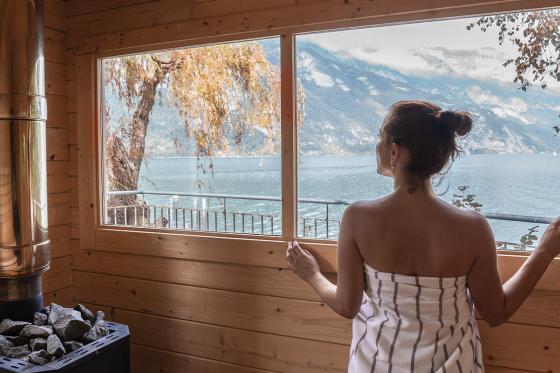 Outdoor-Sauna am Walensee - mit direktem Seezugang für 2 Personen  
