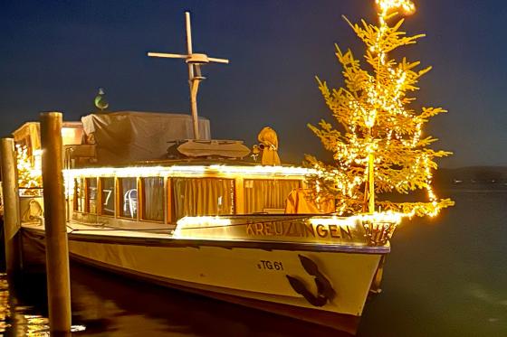Fonduezauber auf dem Schiff - im SeeChalet im Hafen Ermatingen für 2 Personen  10 