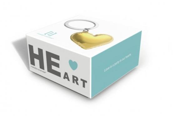 Schlüsselanhänger Herz - Gold 1 