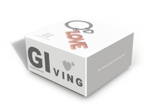 Schlüsselanhänger Love - Rosé 1 