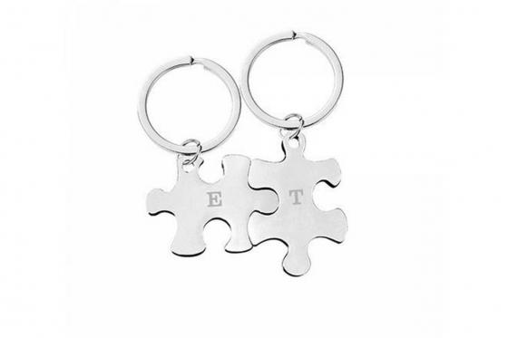 Duo de Porte-clés Puzzle - avec gravure  