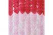 Rideau toile de fond cœur  - Rouge et rose 1