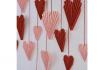 Décoration cœur en papier - Rouge et rose 1