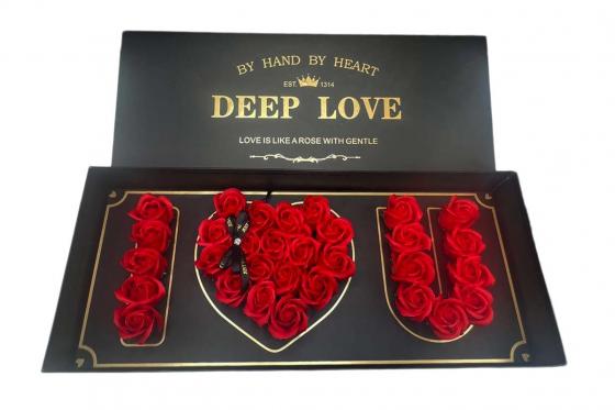 Coffret-cadeau roses éternelles - I love you 2 