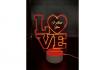 LED Love Lampe - mit Gravur 