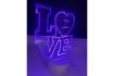 LED Love Lampe - mit Gravur 1