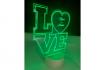 LED Love Lampe - mit Gravur 2