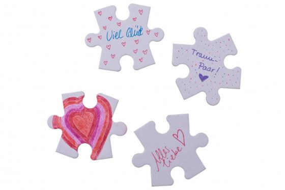 Herz-Puzzle - 80 beschriftbare Teile 4 