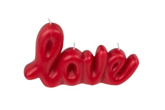 Bougie Love - rouge 1 