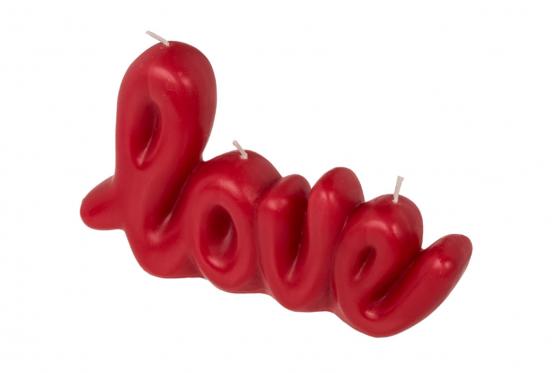 Bougie Love - rouge 3 