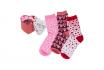 Herzen Socken 3er Set - Gr. 36 - 42 