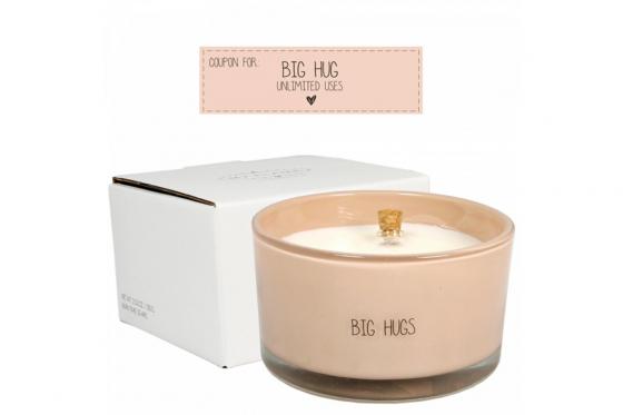 Message-Kerze - Big Hugs 2 