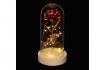 Rose im Glas - mit LED Lichter 1