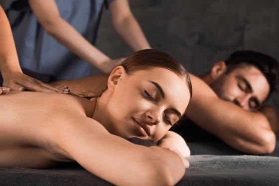 Massage en duo de 60 minutes - avec lampe infrarouge et huile végétale chaude à Lausanne  