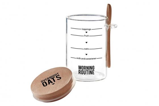 Bocal Overnight Oat - Avec sa cuillère en bois  