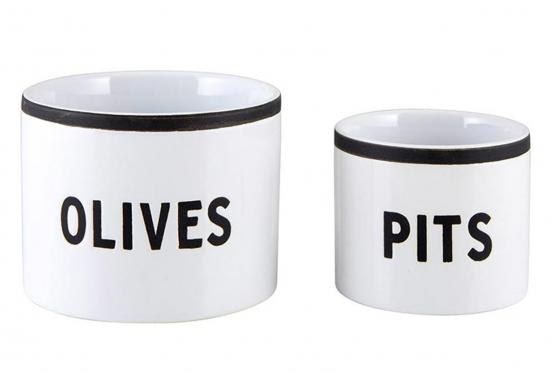 Bols olives et noyaux - Set de 2 pièces 1 