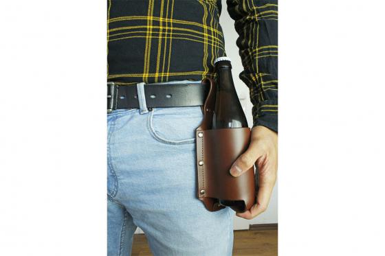 Bier Holster - für 1 Flasche 3 