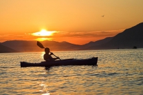 Soirée fondue en kayak - sur le Lac de La Gruyère