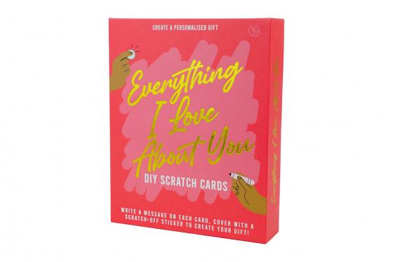 DIY Rubbel Karten - Everything I Love About You  