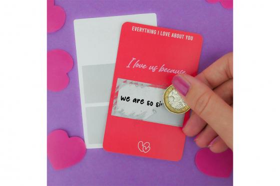 DIY Rubbel Karten - Everything I Love About You 1 