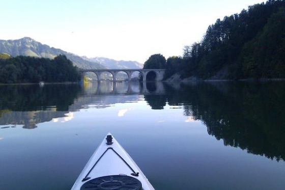 Sortie en famille - Kayak au Lac de la Gruyère 4 