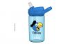 Globi Flasche 0.4 Liter - blau - personalisierbar 
