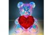3D Teddybär mit Herz - 40 cm 