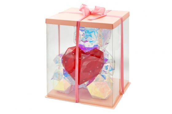 Teddy Bear LED avec cœur - Design 3D  2 