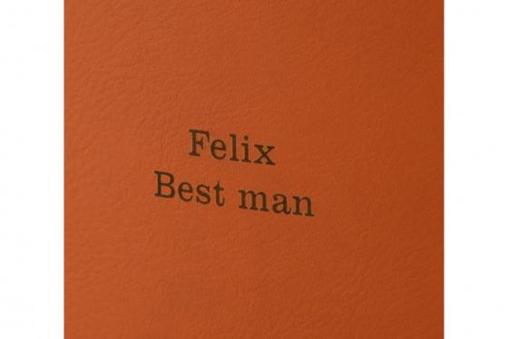 Flachmann mit Gravur - braun 2 