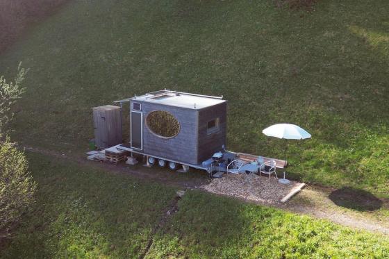 Tiny House Übernachtung  - 1 Übernachtung im Mondholz Tiny House für 2 Personen 4 