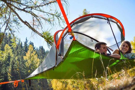 Schlafen im schwebenden Zelt - für zwei Personen 3 