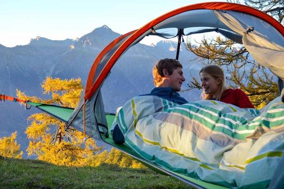 Schlafen im schwebenden Zelt - für zwei Personen 5 