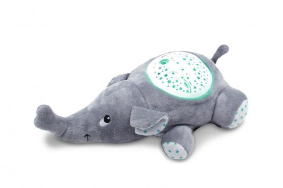 Projecteur d'étoiles éléphant - avec 13 chansons 1 