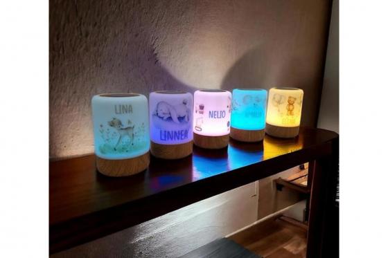 LED Kinder Nachtlicht Reh - personalisierbar 3 