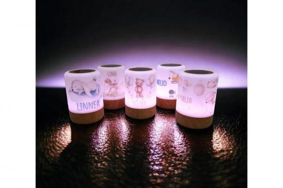 LED Kinder Nachtlicht Reh - personalisierbar 5 