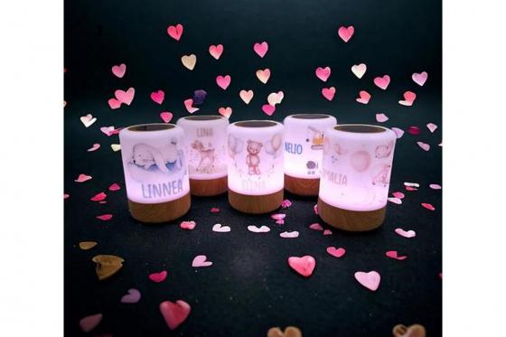 LED Kinder Nachtlicht Reh - personalisierbar 6 