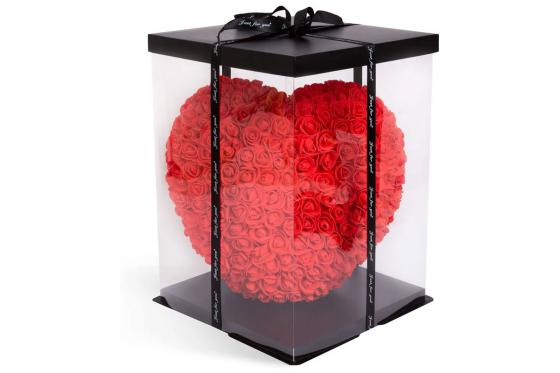 Rosenherz 25cm - in Geschenkbox  