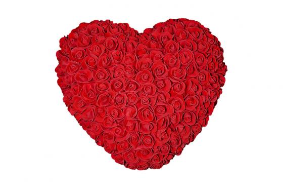 Rosenherz 25cm - in Geschenkbox 2 