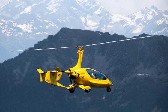 Vol panoramique en gyrocoptère - Vol de 30 min. dans les Alpes valaisannes pour 1 personne 2 