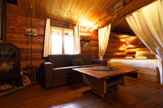 Séjour idyllique en cabane  - 1 nuit avec petit déjeuner inclus pour 2 personnes 4 