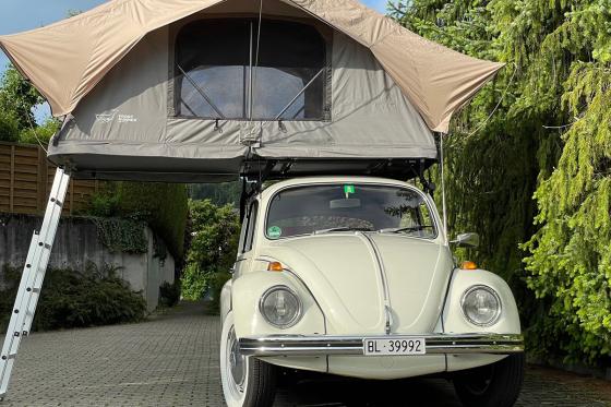 VW Käfer Dachzelt Übernachtung - Oldtimer fahren inklusiv Übernachtung im Dachzelt (für 2 Personen)  