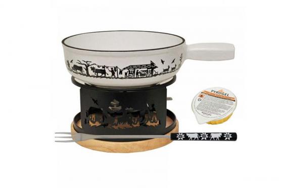 Heidi Cheese Fondue Set AlpenSet à fondue des Alpes - Heidi  - Ø 23cm, 9 pc  
