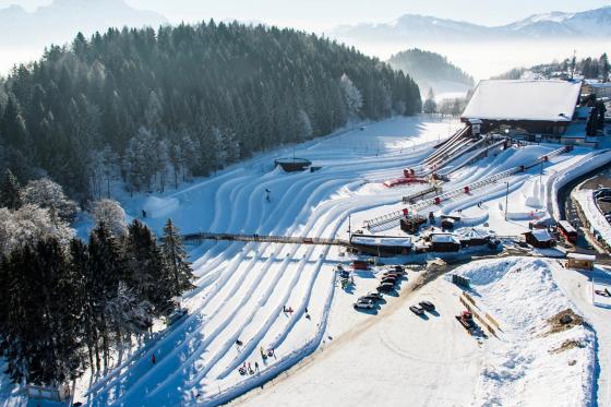 Tobogganing in Leysin - 1 Stunde 50 Minuten Snowtube Fun für 1 Person 1 