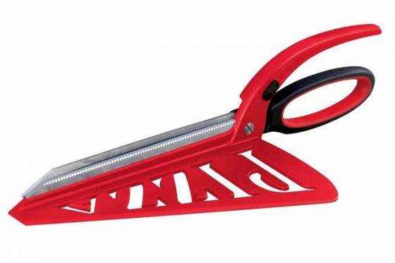 Pizzaschere - mit Servierfläche  