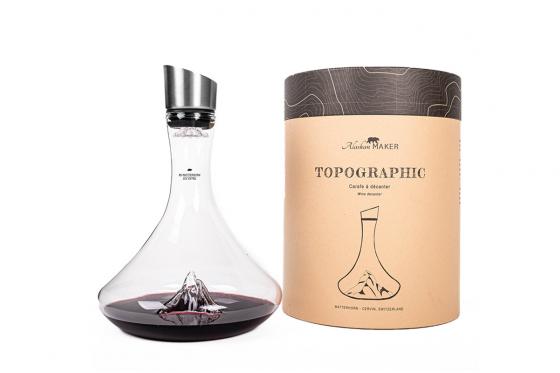 Karaffe Dekanter topografisch - Matterhorn  